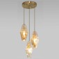 Подвесная люстра Eurosvet Prism 50236/3 янтарный