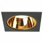 Светильник встраиваемый Feron DL3112 потолочный MR16 G5.3  черный + золото 51409