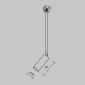 Светильник на штанге Maytoni Outdoor Focus Led O-TR01-2-P-8WW3K