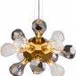 Подвесная люстра DeLight Collection KR1197 KR1197P-12 brass, smoky/clear