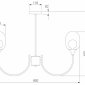 Потолочная люстра Spritz 70217/8 латунь