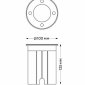 Грунтовый светильник Italline IT8308