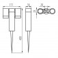 Грунтовый светильник Kanlux USTI SP 2X7 GR 36560