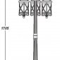 Наземный фонарь Oasis_Light LUCERNA 84808B/02 Gb