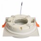 Светильник встраиваемый Feron DL705 потолочный GX70 белый квадрат IP44 51107