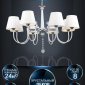 Подвесная люстра Seven Fires Bandi WD3584/8H-WT-CR-WT