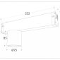 Трековый светодиодный светильник Ambrella Light Track System Magnetic 220V GL1241