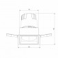Встраиваемый светодиодный светильник Elektrostandard Inline 25091/LED 10W 4000K белый/хром a064614