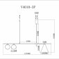Подвесная люстра Moderli Dellay V4010-3P