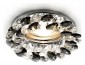 Встраиваемый светильник Ambrella light Crystal K206 BK/CH