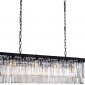 Подвесная люстра 1920s Odeon KR0387P-10C/P black/clear