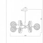 Потолочная люстра Panorama 15598-8 SN+CL