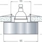 Точечный светильник Downlight DL034C-Black