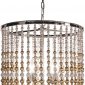 Подвесная люстра DeLight Collection Wood Light KW0783P-4 silver