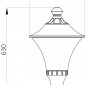 Наземный светильник Dwell NC-005008-48W-SB
