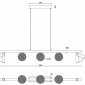 Подвесной светильник Telescope C4774-100 SGD