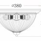 Потолочный светильник Freya Planum FR2913-CL-02-BZ