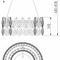 Подвесная люстра Bogate's Marvel 90370/1 Strotskis
