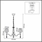 Подвесная люстра Lumion Magda 8316/6
