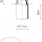 Точечный светильник Fabbian Mono D14F1701