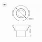 Встраиваемый светильник Arlight Ltm-r52 Ltm-r52WH 3W Day White 30deg