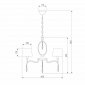 Подвесная люстра Eurosvet Madera 10093/5 хром/прозрачный хрусталь Strotskis