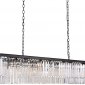 Подвесная люстра DeLight Collection 1920s Odeon KR0387P-12C/P black/clear