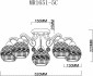 Потолочная люстра MyFar Frank MR1651-5C