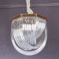 Подвесная люстра Murano Glass A001-400 L4 brass/clear