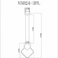 Подвесной светодиодный светильник Moderli Store V5024-3PL
