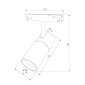 Трековый светодиодный светильник Elektrostandard Slim Magnetic 85011/01 a067378