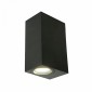Светильник садово-парковый Feron.ONE DH051-P,на стену, 2*GU10 220-240V, черный пластик 51546