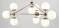 Люстра на штанге Imperiumloft Modo Chandelier White Glass 40,514