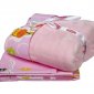 Детское постельное белье с покрывалом «PUFFY», поплин, розовое