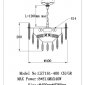 Подвесная люстра Jacqueline LE7161/400 CH/GR