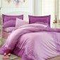 Фиолетовое постельное белье «FILOMENA» из сатина, евро