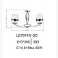 Подвесная люстра Ester LE7914/8 GD