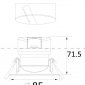 Встраиваемый светодиодный светильник Maytoni Phill DL014-6-L9W