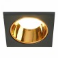 Светильник встраиваемый Feron DL3112 потолочный MR16 G5.3  черный + золото 51409