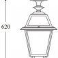 Потолочный светильник уличный Oasis Light FARO-FROST L 91105fLA Bl