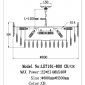 Подвесная люстра Jacqueline LE7161/800 CH/GR