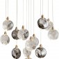 Подвесной светильник OD2440 OD2440-13 gold/clear+amber+grey