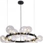 Подвесная люстра Crystal Lux Agata SP15 V2 Black/Transparente