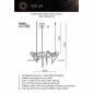 Подвесная люстра Aployt Malgorzata APL.066.03.70