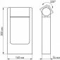 Уличный светодиодный светильник Arlight LGD-Path-Frame-Rotary-H300G-6W Warm3000 020397(1)