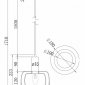 Подвесной светильник Maytoni Vision MOD411PL-01G