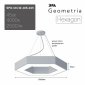 Подвесной светодиодный светильник Geometria ЭРА Hexagon SPO-123-W-40K-045 45Вт 4000К белый Б0050554