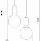 Подвесной светильник Eurosvet Bubble 50151/3 черный жемчуг