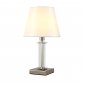 Настольная лампа Crystal Lux Nicolas LG1 Nickel/White