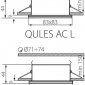 Точечные светильники Kanlux QULES AC L-W 26300